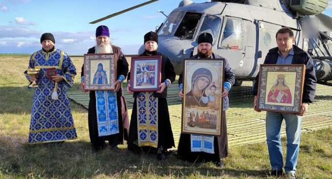 В праздник Покрова Пресвятой Богородицы священнослужители Ровеньского благочиния совершили воздушный крестный ход